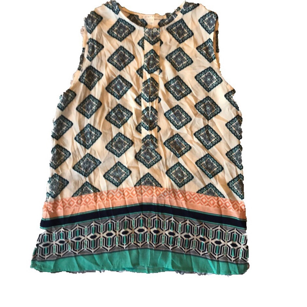 Violet + Claire Nordstrom print sleeveless shirt